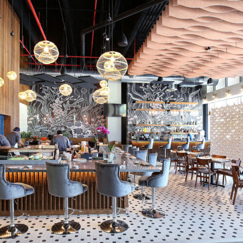design de restaurante com presença marcante