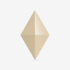 Beige color and faceted surface of the Facet room divider